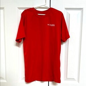 Kids Columbia PFG Red Dri Fit Size M